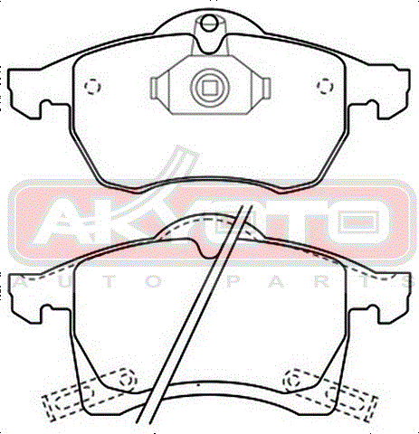 КОЛОДКИ ТОРМОЗНЫЕ ДИСКОВЫЕ ПЕРЕДНИЕ AKD-1275