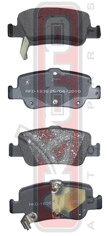 КОЛОДКИ ТОРМОЗНЫЕ ДИСКОВЫЕ ЗАДНИЕ AKD-1835
