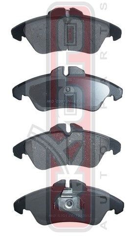 КОЛОДКИ ТОРМОЗНЫЕ ДИСКОВЫЕ ПЕРЕДНИЕ AKD-0301