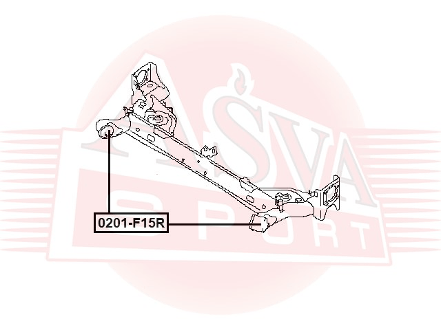 САЙЛЕНТБЛОК ЗАДНЕЙ БАЛКИ 2WD 0201-F15R