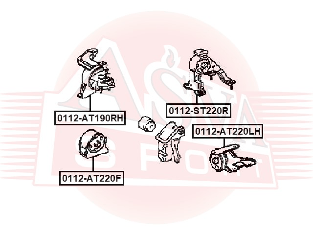 ПОДУШКА ДВИГАТЕЛЯ ЗАДНЯЯ 0112-ST220R