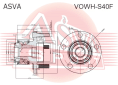 СТУПИЦА ПЕРЕДНЯЯ VOWH-S40F