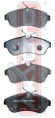 КОЛОДКИ ТОРМОЗНЫЕ ДИСКОВЫЕ ПЕРЕДНИЕ AKD-0206