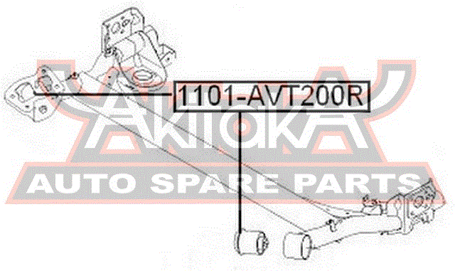 САЙЛЕНТБЛОК ЗАДНЕЙ БАЛКИ 1101-AVT200R