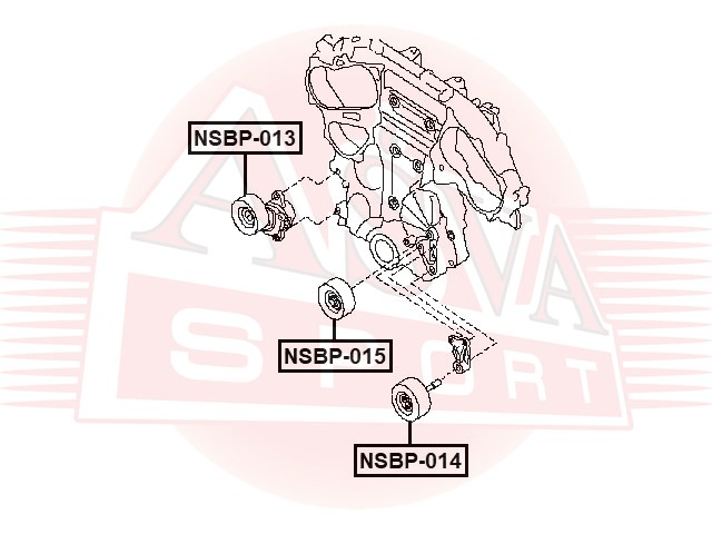 РОЛИК НАТЯЖНОЙ NSBP-013
