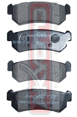 КОЛОДКИ ТОРМОЗНЫЕ ДИСКОВЫЕ ЗАДНИЕ AKD-0376
