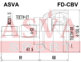ШРУС НАРУЖНЫЙ 36x63x27 FD-CBV