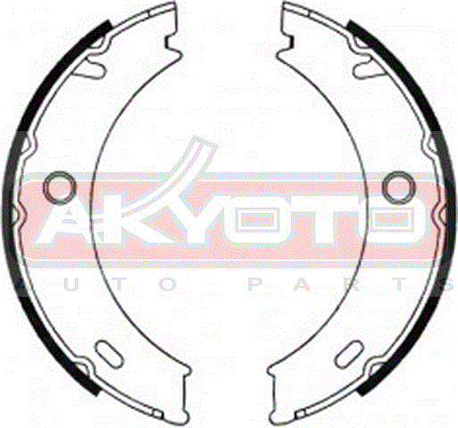 КОЛОДКИ ТОРМОЗНЫЕ БАРАБАННЫЕ ЗАДНИЕ AKS-0576