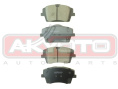 КОЛОДКИ ТОРМОЗНЫЕ ДИСКОВЫЕ ПЕРЕДНИЕ AKD-17104
