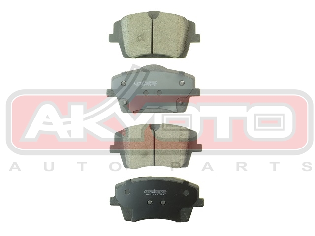 КОЛОДКИ ТОРМОЗНЫЕ ДИСКОВЫЕ ПЕРЕДНИЕ AKD-17104