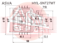ШРУС ВНУТРЕННИЙ ЛЕВЫЙ 26X42X26 HYIL-SNT27MT