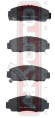 КОЛОДКИ ТОРМОЗНЫЕ ДИСКОВЫЕ ПЕРЕДНИЕ КЕРАМИЧЕСКИЕ AKDC-8465