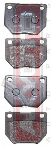 КОЛОДКИ ТОРМОЗНЫЕ ДИСКОВЫЕ КЕРАМИЧЕСКИЕ ЗАДНИЕ AKDC-0226