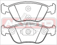 КОЛОДКИ ТОРМОЗНЫЕ ДИСКОВЫЕ ПЕРЕДНИЕ AKD-1021