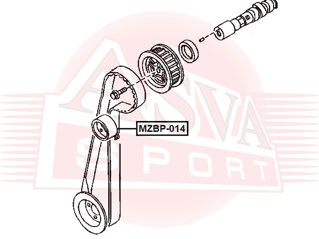 РОЛИК НАТЯЖНОЙ MZBP-014
