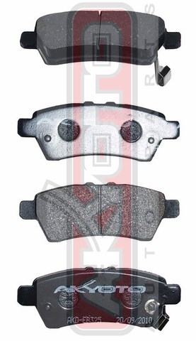 КОЛОДКИ ТОРМОЗНЫЕ ДИСКОВЫЕ ЗАДНИЕ AKD-EB325