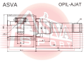 ШРУС ВНУТРЕННИЙ ЛЕВЫЙ 23X35X34 OPIL-AJAT