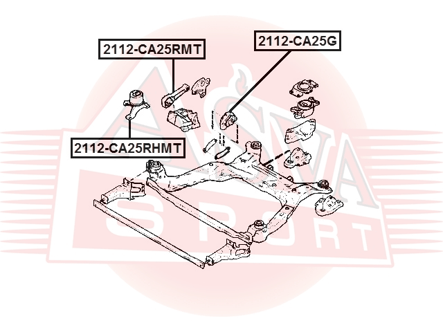 ПОДУШКА ДВИГАТЕЛЯ ПРАВАЯ (ГИДРАВЛИЧЕСКАЯ) 2112-CA25RHMT