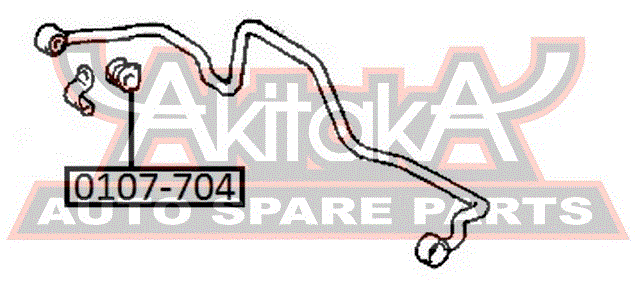 ВТУЛКА ЗАДНЕГО СТАБИЛИЗАТОРА D25 0107-704