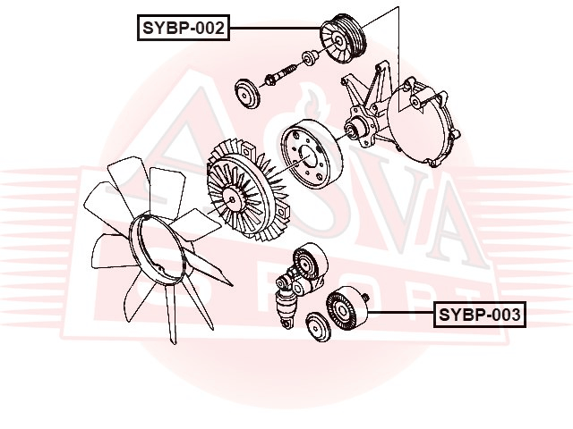 РОЛИК НАТЯЖНОЙ SYBP-003