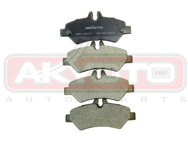 КОЛОДКИ ТОРМОЗНЫЕ ДИСКОВЫЕ ЗАДНИЕ КЕРАМИЧЕСКИЕ С ДАТЧИКОМ AKDC-0697