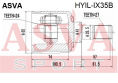 ШРУС ВНУТРЕННИЙ 24x41x27 HYIL-IX35B