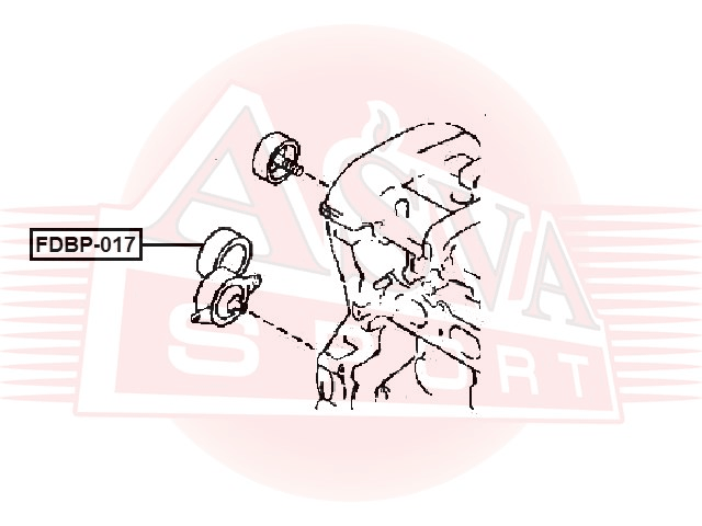 РОЛИК НАТЯЖНОЙ FDBP-017