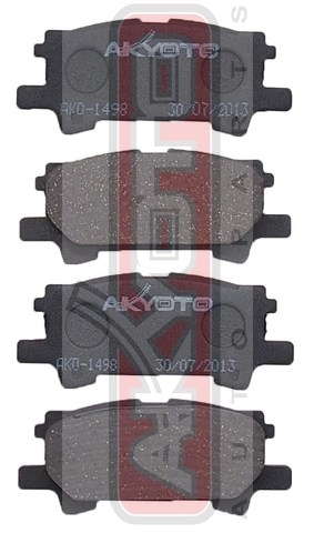 КОЛОДКИ ТОРМОЗНЫЕ ДИСКОВЫЕ ЗАДНИЕ AKD-1498