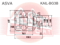 ШРУС ВНУТРЕННИЙ ЛЕВЫЙ 25x42x28 KAIL-BG3B