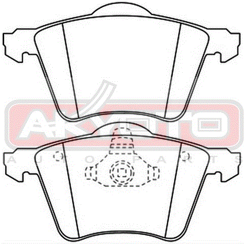 КОЛОДКИ ТОРМОЗНЫЕ ДИСКОВЫЕ ПЕРЕДНИЕ AKD-1250