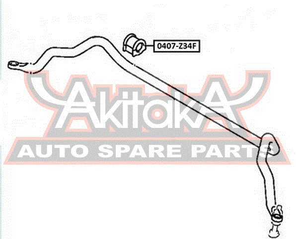 ВТУЛКА ПЕРЕДНЕГО СТАБИЛИЗАТОРА D25.8 0407-Z34F
