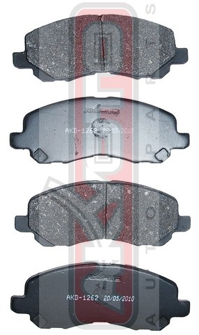 КОЛОДКИ ТОРМОЗНЫЕ ДИСКОВЫЕ ПЕРЕДНИЕ AKD-1262