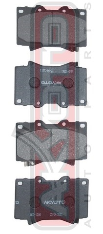 КОЛОДКИ ТОРМОЗНЫЕ ДИСКОВЫЕ ПЕРЕДНИЕ AKD-1206