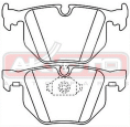 КОЛОДКИ ТОРМОЗНЫЕ ДИСКОВЫЕ ЗАДНИЕ AKD-0228