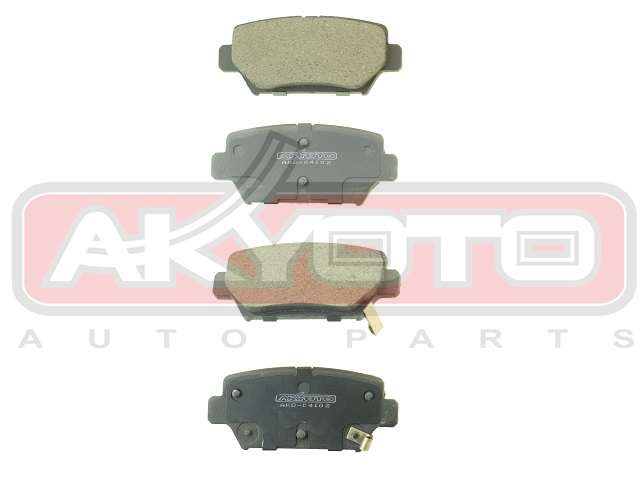 КОЛОДКИ ТОРМОЗНЫЕ ДИСКОВЫЕ ЗАДНИЕ AKD-04102