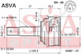 ШРУС НАРУЖНЫЙ 22x54x24 DH-05