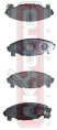 КОЛОДКИ ТОРМОЗНЫЕ ДИСКОВЫЕ ПЕРЕДНИЕ AKD-6340