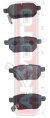КОЛОДКИ ТОРМОЗНЫЕ ДИСКОВЫЕ ЗАДНИЕ AKD-12130