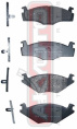 КОЛОДКИ ТОРМОЗНЫЕ ДИСКОВЫЕ ПЕРЕДНИЕ AKD-1192