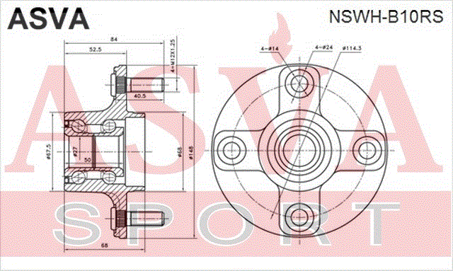 СТУПИЦА ЗАДНЯЯ NSWH-B10RS