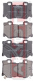 КОЛОДКИ ТОРМОЗНЫЕ ДИСКОВЫЕ ЗАДНИЕ AKD-02201