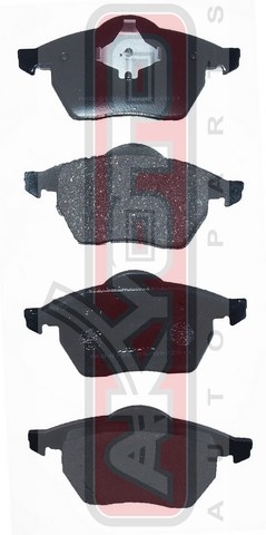 КОЛОДКИ ТОРМОЗНЫЕ ДИСКОВЫЕ ПЕРЕДНИЕ С ДАТЧИКОМ AKD-0195