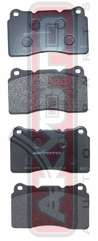 КОЛОДКИ ТОРМОЗНЫЕ ДИСКОВЫЕ КЕРАМИЧЕСКИЕ ПЕРЕДНИЕ AKDC-0150