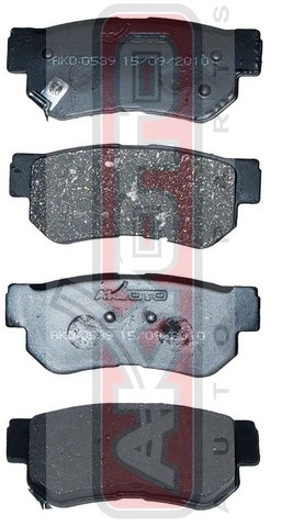КОЛОДКИ ТОРМОЗНЫЕ ДИСКОВЫЕ ЗАДНИЕ AKD-0539