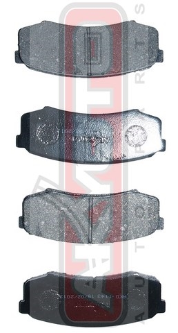 КОЛОДКИ ТОРМОЗНЫЕ ДИСКОВЫЕ ЗАДНИЕ AKD-1143