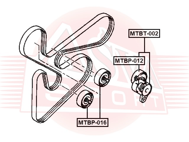 РОЛИК НАТЯЖНОЙ MTBP-012