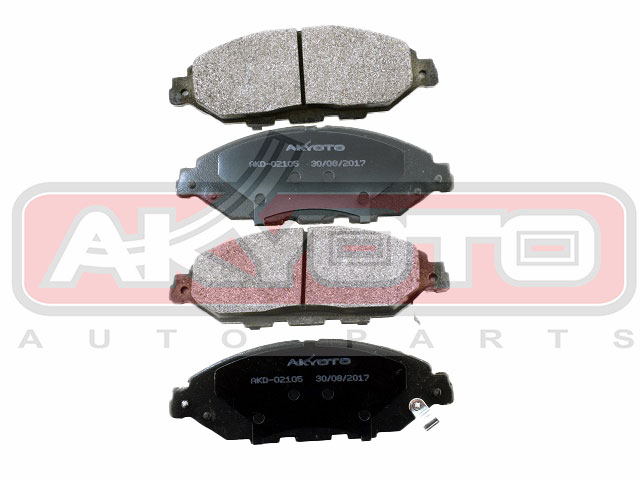 КОЛОДКИ ТОРМОЗНЫЕ ДИСКОВЫЕ ПЕРЕДНИЕ AKD-02105
