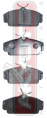КОЛОДКИ ТОРМОЗНЫЕ ДИСКОВЫЕ ПЕРЕДНИЕ AKD-1266