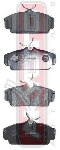 КОЛОДКИ ТОРМОЗНЫЕ ДИСКОВЫЕ ПЕРЕДНИЕ AKD-1266