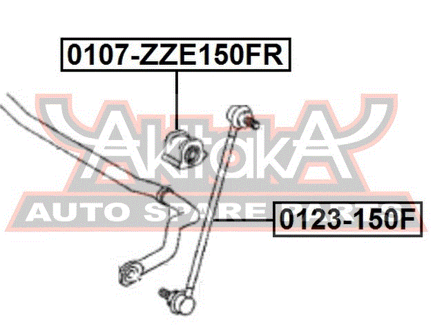ВТУЛКА ПЕРЕДНЕГО СТАБИЛИЗАТОРА ПРАВАЯ D21.2 0107-ZZE150FR